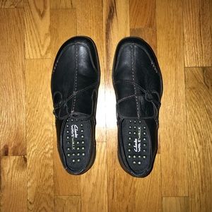 Clarks Women's Black Leather Shoes